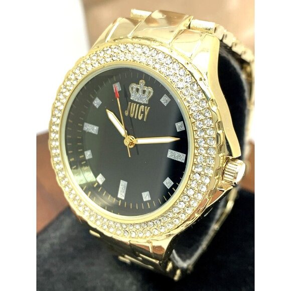 Juicy By Juicy Couture Women\'s Watch JC/5000 Quartz Black Gold Tone Steel 38mm main image 4